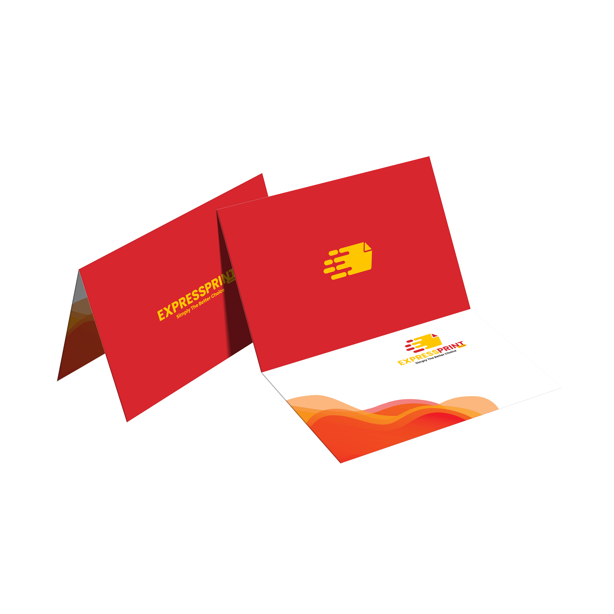 Customized Printing of Folded Business Card
