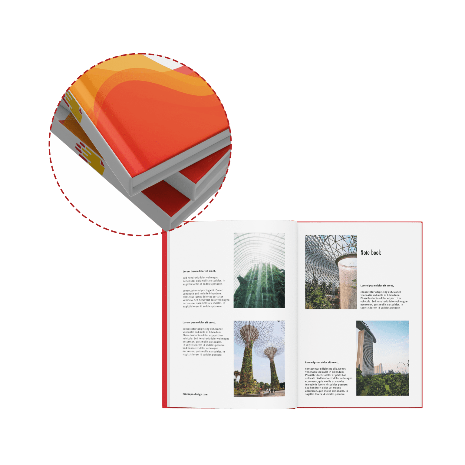 Perfect Bind Notebook Singapore printing services Direct Factory