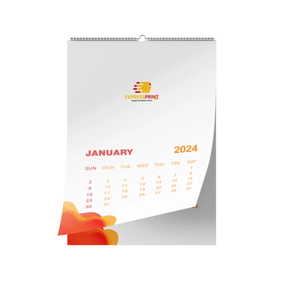 Customized Printing of Wire-O Wall Calendar